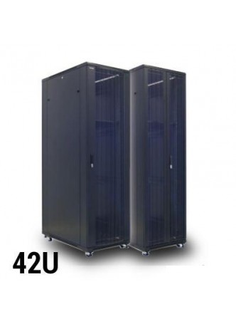 42 U Cabinet ,6 way PDU , with Cooling Fan-4, Front side Glass Door